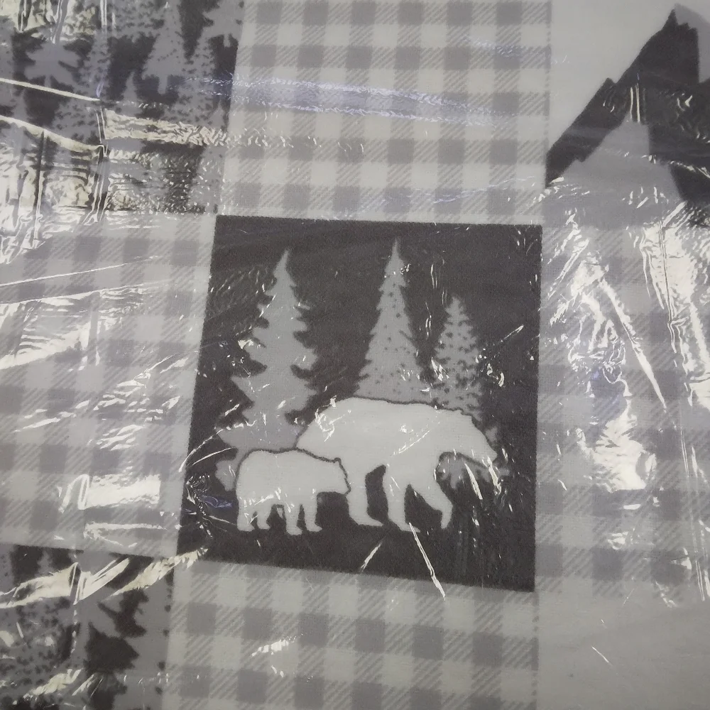FABRIC Flannel Wilderness Gray, 100% Cotton Flannel, 8 Yard Sealed Bolt